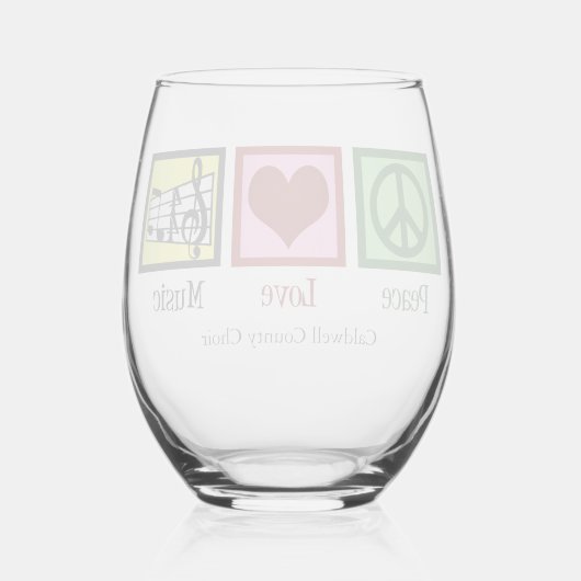 ピースラブミュージックカスタムミュージシャン ステムなしワイングラス (裏面)