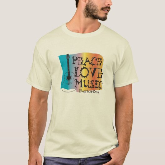 ピースラブミュージック Tシャツ (正面)