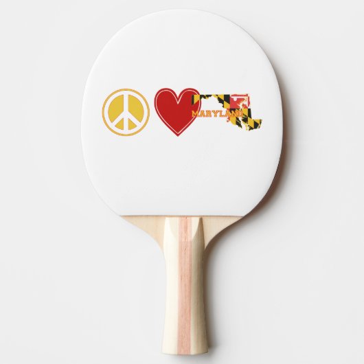 ピースラブメリーランド 卓球ラケット (正面)