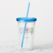 ピースラブヤギ アクリルタンブラー (裏面)