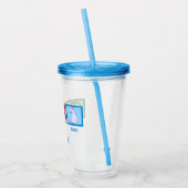 ピースラブヤギ アクリルタンブラー (左)