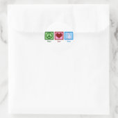 ピースラブヤギ ラウンドシール (バッグ)