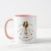 ピースラブヤギYOGA | GetYerGoat™ マグカップ (左)