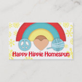 ピースラブヤーン虹の編み物クロシェのホームズプン 名刺 (正面)