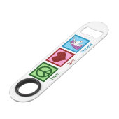 ピースラブユニコーン スピード栓抜き (正面アングル)