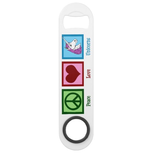 ピースラブユニコーン スピード栓抜き (正面)