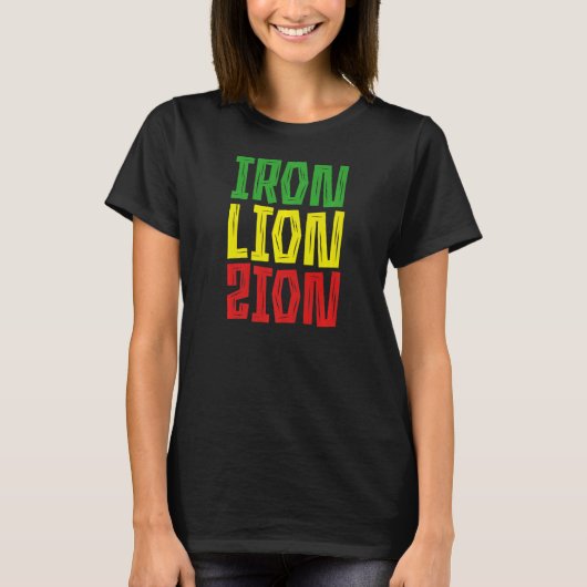 ピースラブユニティレゲエルーツジャマイカラスタレゲエ Tシャツ (正面)