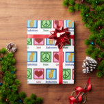 ピースラブユーフォニアムクリスマス ラッピングペーパー<br><div class="desc">平和ラブユーフォニアムギフトラップ真鍮の楽器を愛するマーチングバンドのメンバーのための遊。バリトンのクリスマスラッピング紙に可愛い平和のサイン、ハート、ミニチューバ。</div>