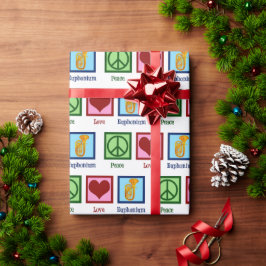 ピースラブユーフォニアムクリスマス ラッピングペーパー