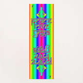 ピースラブヨガ虹の意図 ヨガマット (正面)