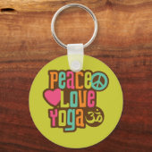 ピースラブヨガ キーホルダー (正面)
