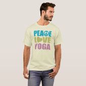 ピースラブヨガ Tシャツ (正面フル)