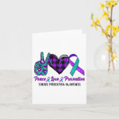 ピースラブライフ自殺認識度ウィメンズセミコロ カード (黄色い花)