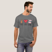 ピースラブラマおもしろい Tシャツ (正面フル)