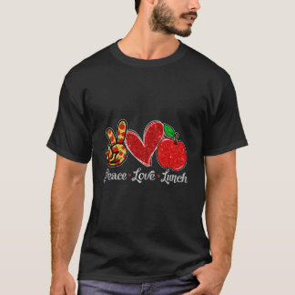 ピースラブランチ 給食のおばさん 学校再開初日 Tシャツ