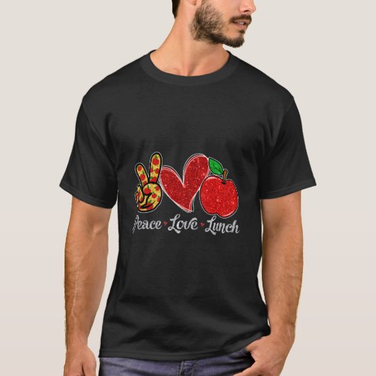 ピースラブランチ 給食のおばさん 学校再開初日 Tシャツ (正面)