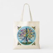 ピースラブリサイクルトートバッグ トートバッグ (裏面)