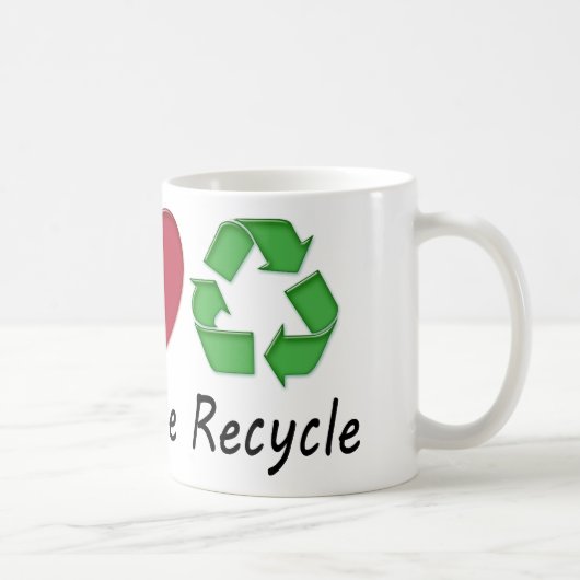 ピースラブリサイクル コーヒーマグカップ (右)