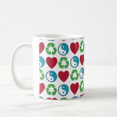 ピースラブリサイクル コーヒーマグカップ (左)