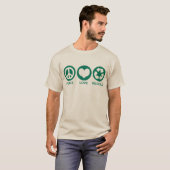 ピースラブリサイクル Tシャツ (正面フル)