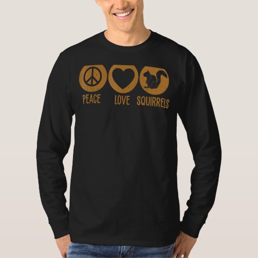 ピースラブリス動物ペットドッグ Tシャツ (正面)
