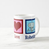 ピースラブロボット コーヒーマグカップ (正面右)