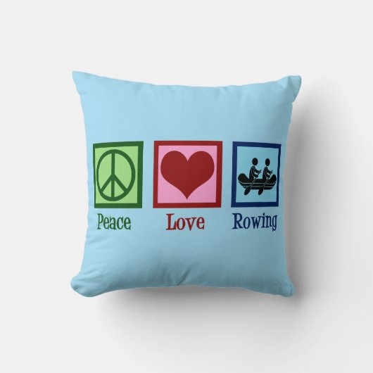 ピースラブローイング – かわいいクルー団 クッション (正面)