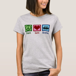 ピースラブローグ – かわいいクルーチーム Tシャツ