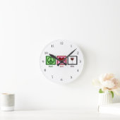 ピースラブワイン ラウンド壁時計 (ホーム)