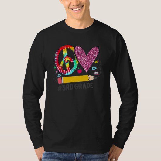 ピースラブ三年生新学期チーム三年生 Tシャツ (正面)