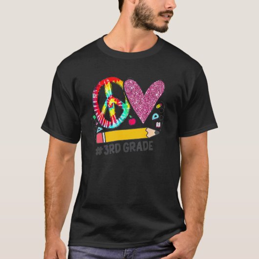 ピースラブ三年生新学期チーム三年生 Tシャツ (正面)