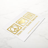 ピースラブ人事部オリジナルゴールド 箔シーズンカード (回転した状態)