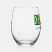 ピースラブ会計カスタム会計士会社 ステムなしワイングラス (右)