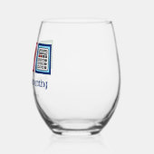 ピースラブ会計カスタム会計士会社 ステムなしワイングラス (左)