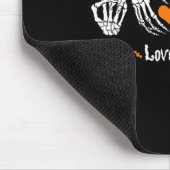 ピースラブ呼吸セラピストスケルトンおもしろいホール マウスパッド (コーナー)