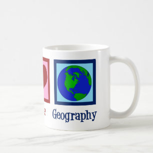 ピースラブ地理先生世界地図 コーヒーマグカップ