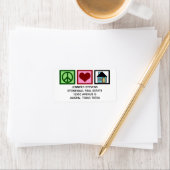 ピースラブ実在エステートかわいいカスタム不動産仲介業者アドレス ラベル (インサイチュ)