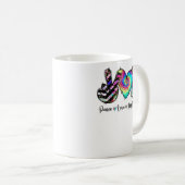 ピースラブ幼稚園先生学生記念茶 コーヒーマグカップ (正面右)