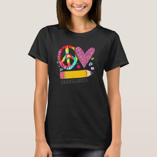 ピースラブ幼稚園新学期チームキンダー Tシャツ (正面)