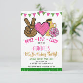 ピースラブ応援パーティの招待状 招待状 (スタンド正面)