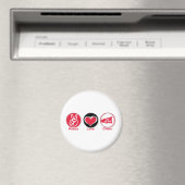 ピースラブ応援レッド マグネット (インサイチュ (食洗機))