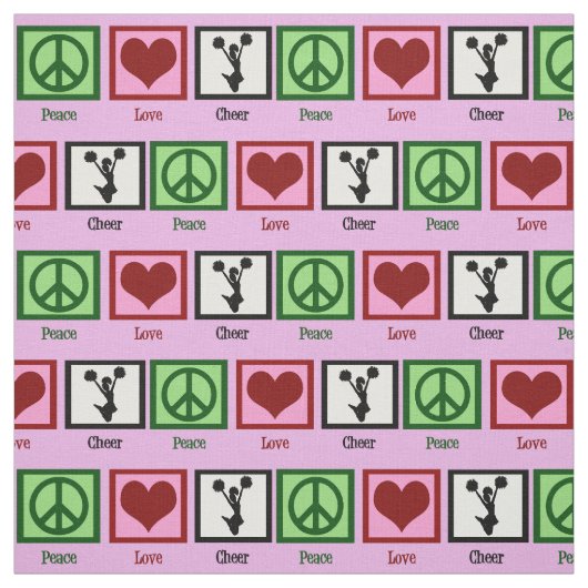 ピースラブ応援 ファブリック (見本)