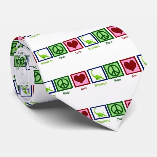 ピースラブ恐竜 ネクタイ (ロール)