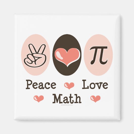 ピースラブ数学マグネット マグネット (正面)