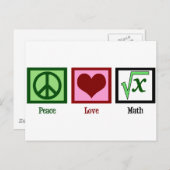 ピースラブ数学 ポストカード (正面/裏面)