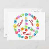 ピースラブ数学 ポストカード (正面/裏面)