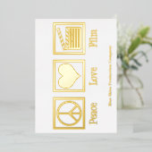 ピースラブ映画製作会社ディレクターゴールド 箔シーズンカード (立ち正面)