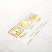 ピースラブ映画製作会社ディレクターゴールド 箔シーズンカード (回転した状態)