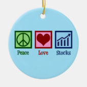 ピースラブ株ブルーマーケットブローカー セラミックオーナメント (正面)