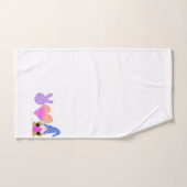 ピースラブ格言 |かわいいイースターパステル昇華 バスタオルセット (ハンドタオル)